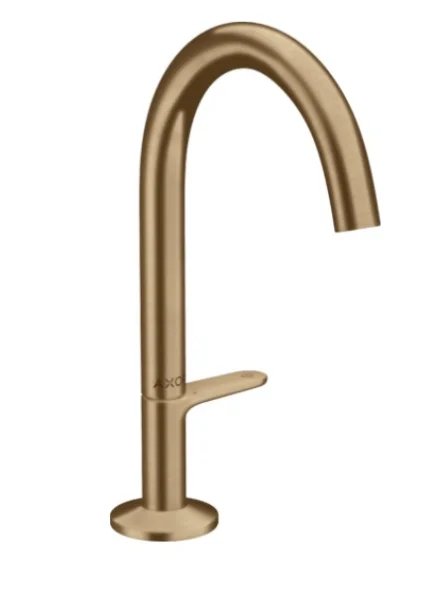 Axor One Basin Mixer Select 170 With Push-open Waste Set Brushed Bronze