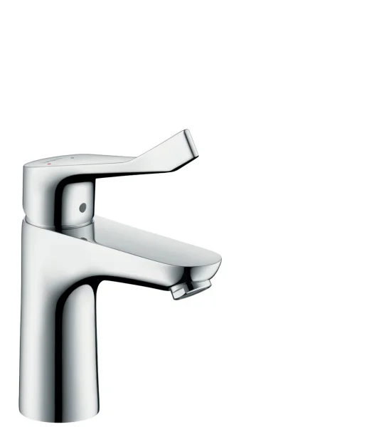 Hansgrohe Focus Single Lever Basin Mixer 100 With Extra Long Handle Without Waste Chrome