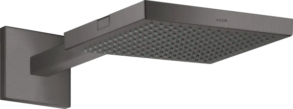 Axor Showersolutions Overhead Shower 240/240 With Shower Arm Brushed Black Chrome