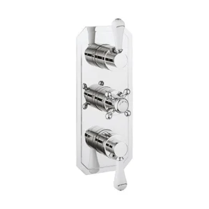 Crosswater Belgravia 3 Handle Trimset (must Be Paired With Wlbp3000rc_v2) Chrome White Lever