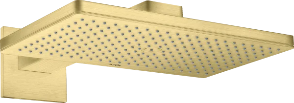 Axor Showersolutions Overhead Shower 460/300 1jet With Shower Arm And Square Escutcheon Brushed Brass