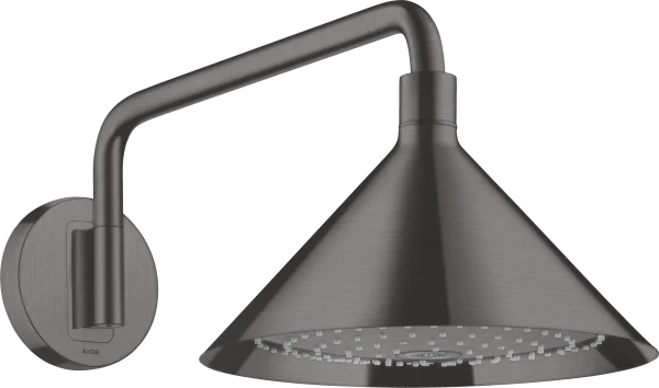 Axor Showers/front Overhead Shower 240 2jet With Shower Arm Brushed Black Chrome