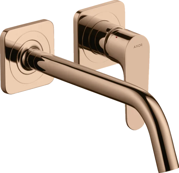 Axor Citterio M Single Lever Basin Mixer For Concealed Installation Wall-mounted With Spout 227 Mm And Escutcheons