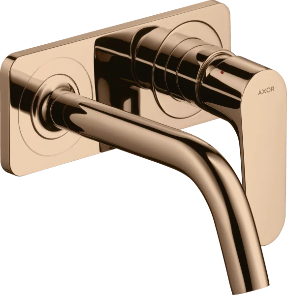 Axor Citterio M Single Lever Basin Mixer For Concealed Installation Wall-mounted With Spout 167 Mm And Plate