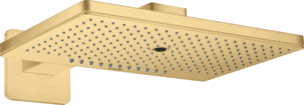 Axor Showersolutions Overhead Shower 460/300 3jet With Shower Arm And Softsquare Escutcheon Gold Brushed