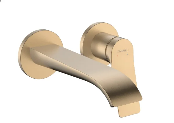 Hansgrohe Vivenis Single Lever Basin Mixer For Concealed Installation Wall-mounted With Spout 192 Mm Brushed Bronze