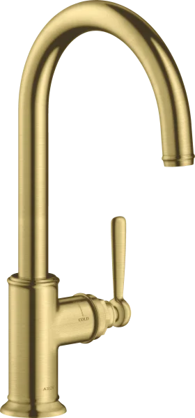 Axor Montreux Single Lever Kitchen Mixer 260 With Swivel Spout Brushed Brass