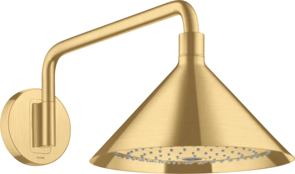 Axor Showers/front Overhead Shower 240 2jet With Shower Arm Gold Brushed