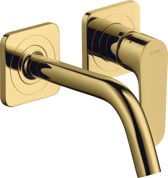 Axor Citterio M Single Lever Basin Mixer For Concealed Installation Wall-mounted With Spout 167 Mm And Escutcheons