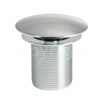 Crosswater Free Flow Basin Waste Chrome detail view - Image 2