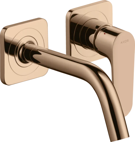 Axor Citterio M Single Lever Basin Mixer For Concealed Installation Wall-mounted With Spout 167 Mm And Escutcheons