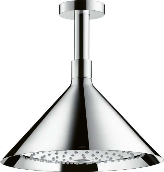 Axor Showers/front Overhead Shower 240 2jet With Ceiling Connector Chrome