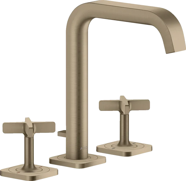 Axor Citterio E 3-hole Basin Mixer 170 With Escutcheons And Pop-up Waste Brushed Nickel