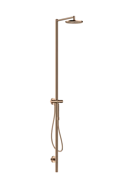 Axor Starck Shower Column With Hand Shower Polished Red Gold