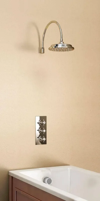 Burlington 9 Shower Rose Chrome detail view - Image 2