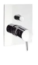 Crosswater Kai Lever Manual Shower Valve Diverter Recessed Chrome detail view - Image 2