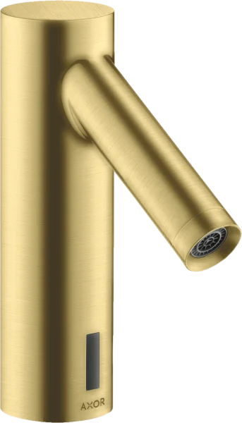 Axor Starck Electronic Basin Mixer Without Temperature Control With 230 V Mains Connection Brushed Brass