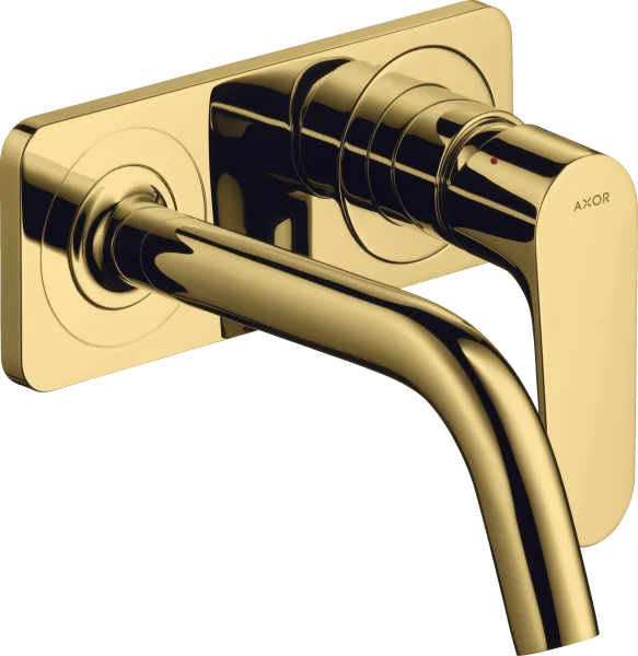 Axor Citterio M Single Lever Basin Mixer For Concealed Installation Wall-mounted With Spout 167 Mm And Plate