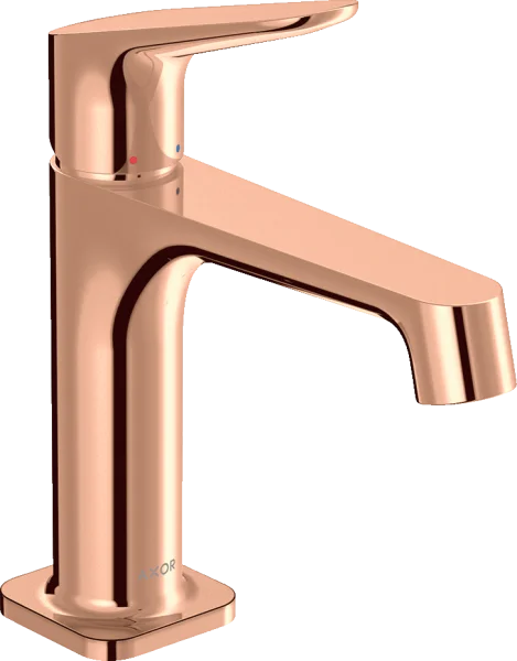 Axor Citterio M Single Lever Basin Mixer 100 With Waste Polished Red Gold