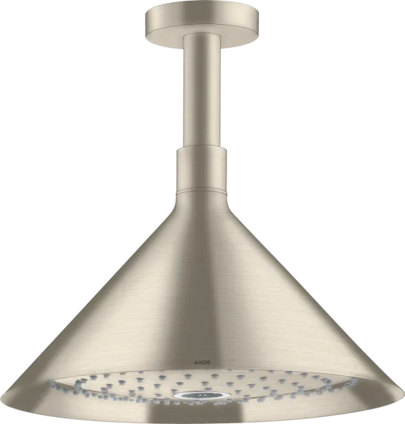 Axor Showers/front Overhead Shower 240 2jet With Ceiling Connector Brushed Nickel