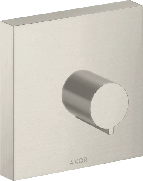 Axor Showersolutions Shut-off Valve Square 120 Mm X 120 Mm For Concealed Installation Stainless Steel Optic