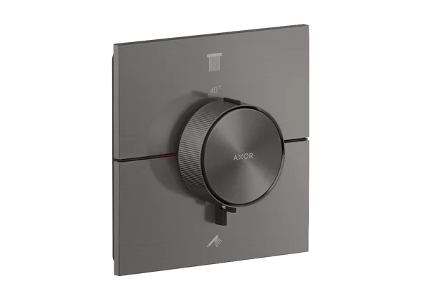 Axor Showerselect Id Thermostat For Concealed Installation Square For 2 Functions Brushed Black Chrome
