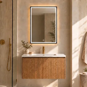 Faeber Noir Frame 600x750 Led Mirror - Sample