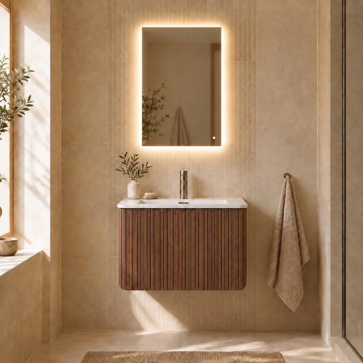 Faeber Glow 500 Steam Free LED Illuminated Mirror