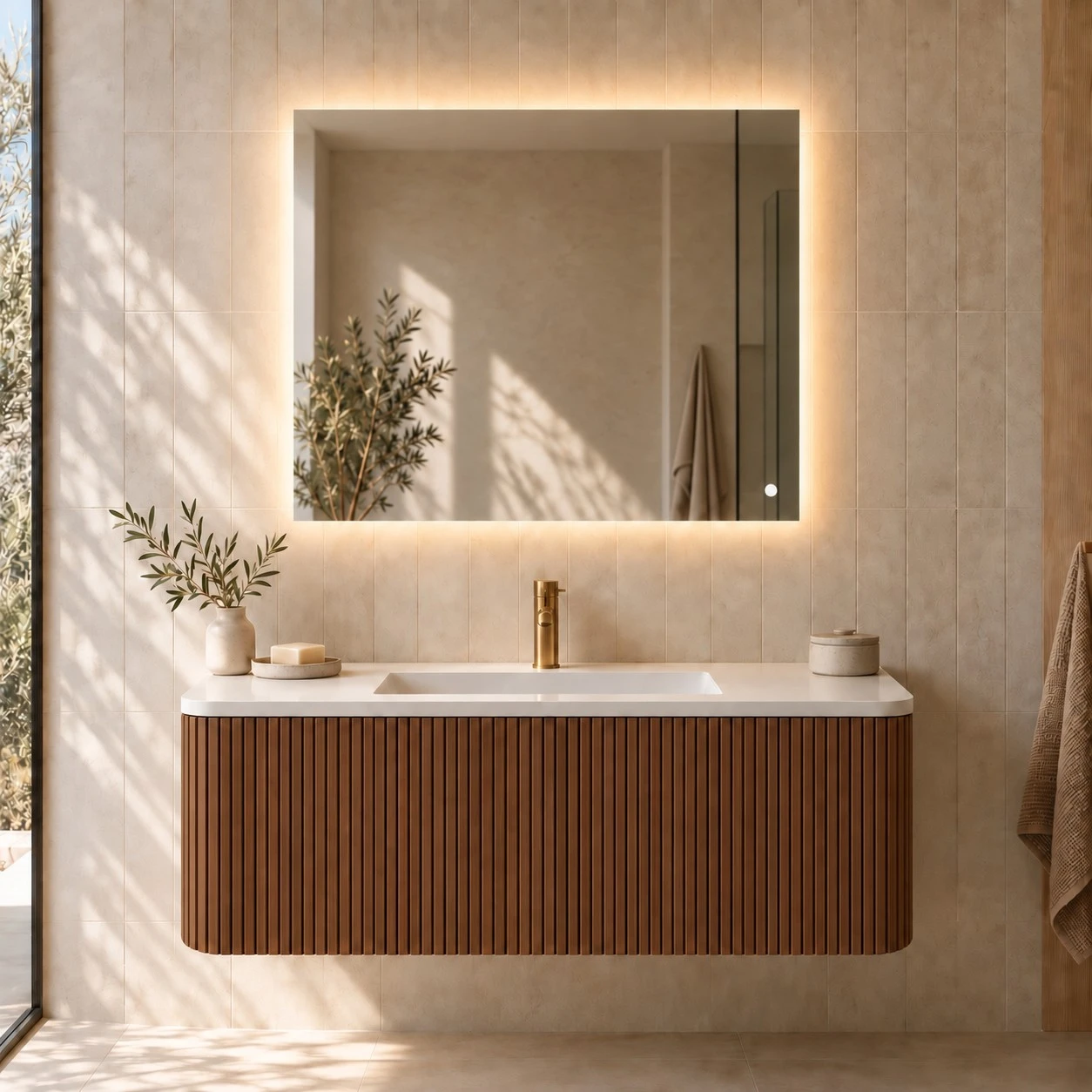 Faeber Glow 900 Steam Free LED Illuminated Mirror