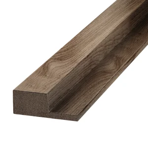 Abacus Slatwall - Slatted Wall Panelling Walnut End Cap Tongued