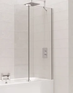 Kudos Ultimate Fold Away Bath Screen Deflector Panel (right Hand) - Chrome