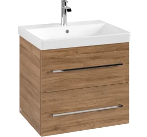 Avento Oak Kanvas 630mm 2 draw vanity unit 