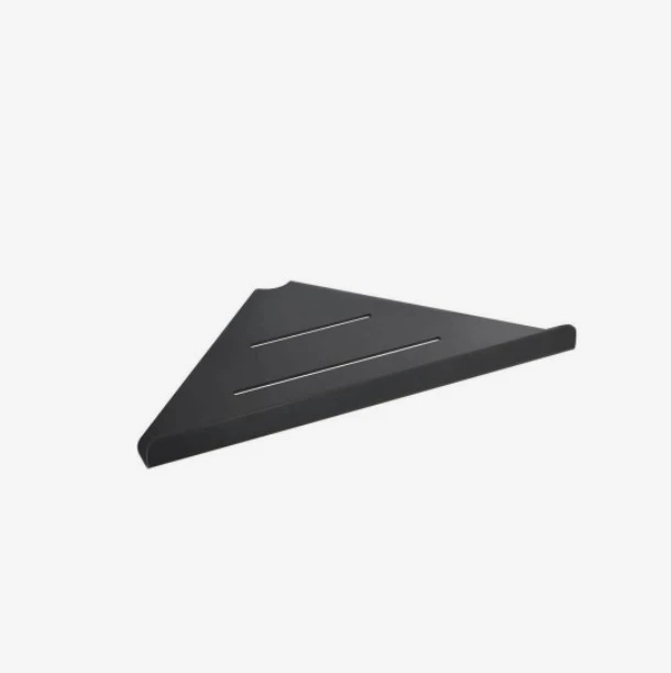 Vado Individual Corner Shelf Brushed Black