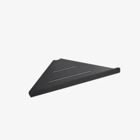 Vado Individual Corner Shelf Brushed Black product image - Image 1