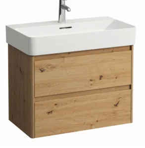 Laufen Base 2.0 Vanity Unit 720 X 400 X 515mm 2 Drawer, For Washbasin 810285 - Wild Oak