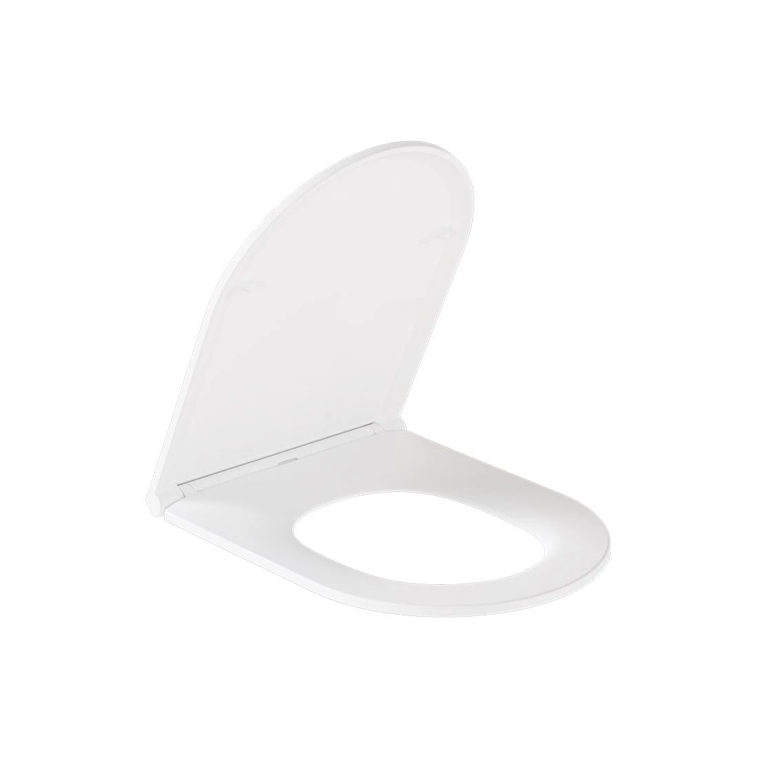 Vado Slimline Round Toilet Seat For Wall Hung Wc White