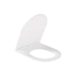 Vado Slimline Round Toilet Seat For Wall Hung Wc White