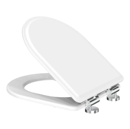 Tavistock Gloss White Painted Fsc Soft Close Seat With Chrome Hinges