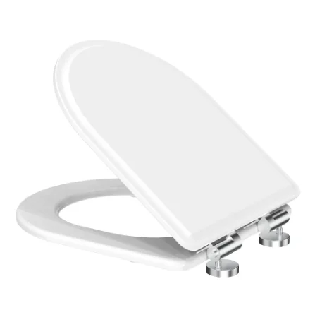 Tavistock Gloss White Painted Fsc Soft Close Seat With Chrome Hinges