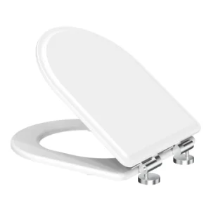 Tavistock Gloss White Painted Fsc Soft Close Seat With Chrome Hinges
