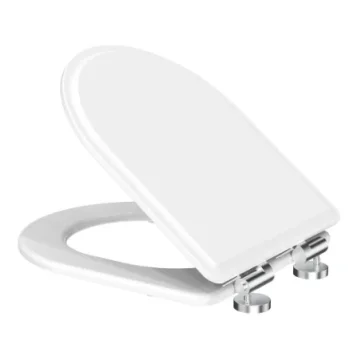 Tavistock Gloss White Painted Fsc Soft Close Seat With Chrome Hinges product image - Image 1