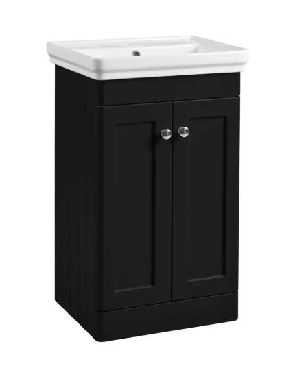 Tavistock Marston 500 Floor Standing Unit - Matt Black (excl. Basin & Handles)
