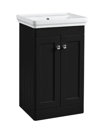 Tavistock Marston 500 Floor Standing Unit - Matt Black (excl. Basin & Handles)