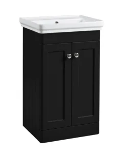 Tavistock Marston 500 Floor Standing Unit - Matt Black (excl. Basin & Handles)