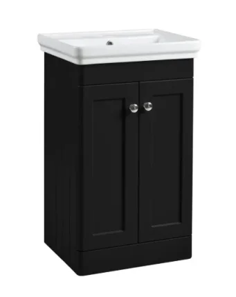 Tavistock Marston 500 Floor Standing Unit - Matt Black (excl. Basin & Handles) product image - Image 1