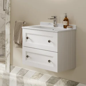 Hib Kingsbury 50cm Wall Hung Unit Classic White