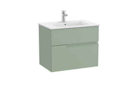 Roca Victoria-n 600mm Base Unit 2 Drawers - Sage Green