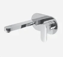 Abacus Ki Wall Mounted Basin Mixer Chrome product image - Image 1