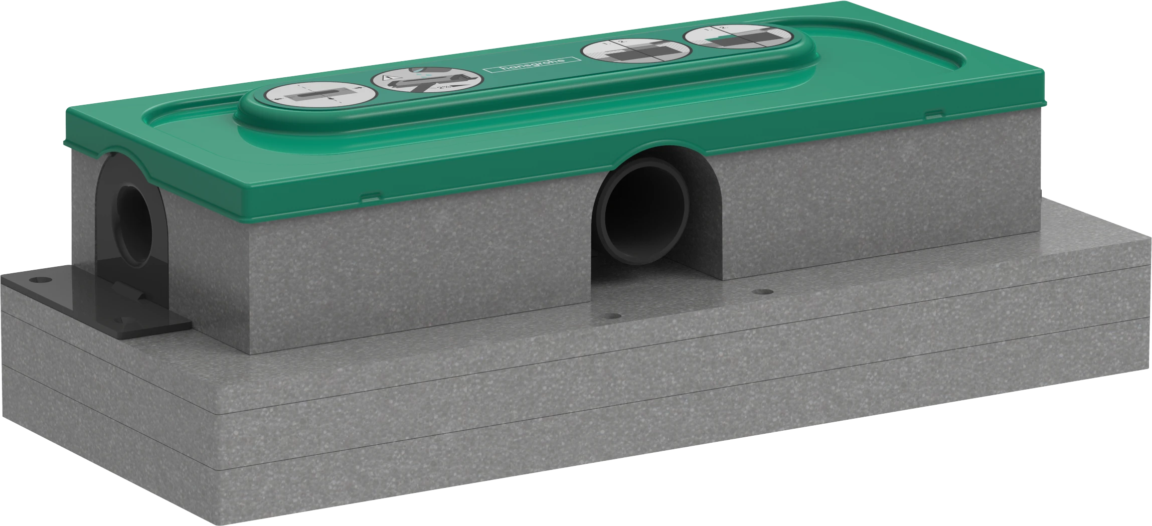 Hansgrohe Ubox Universal Base Set For Finish Sets For Flat Installation