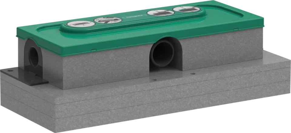 Hansgrohe Ubox Universal Base Set For Finish Sets For Flat Installation product image - Image 1